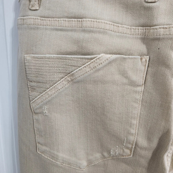 Ser.o.ya diego jeans khaki distressed raw hem streetwear grunge men size 35 - Picture 4 of 16